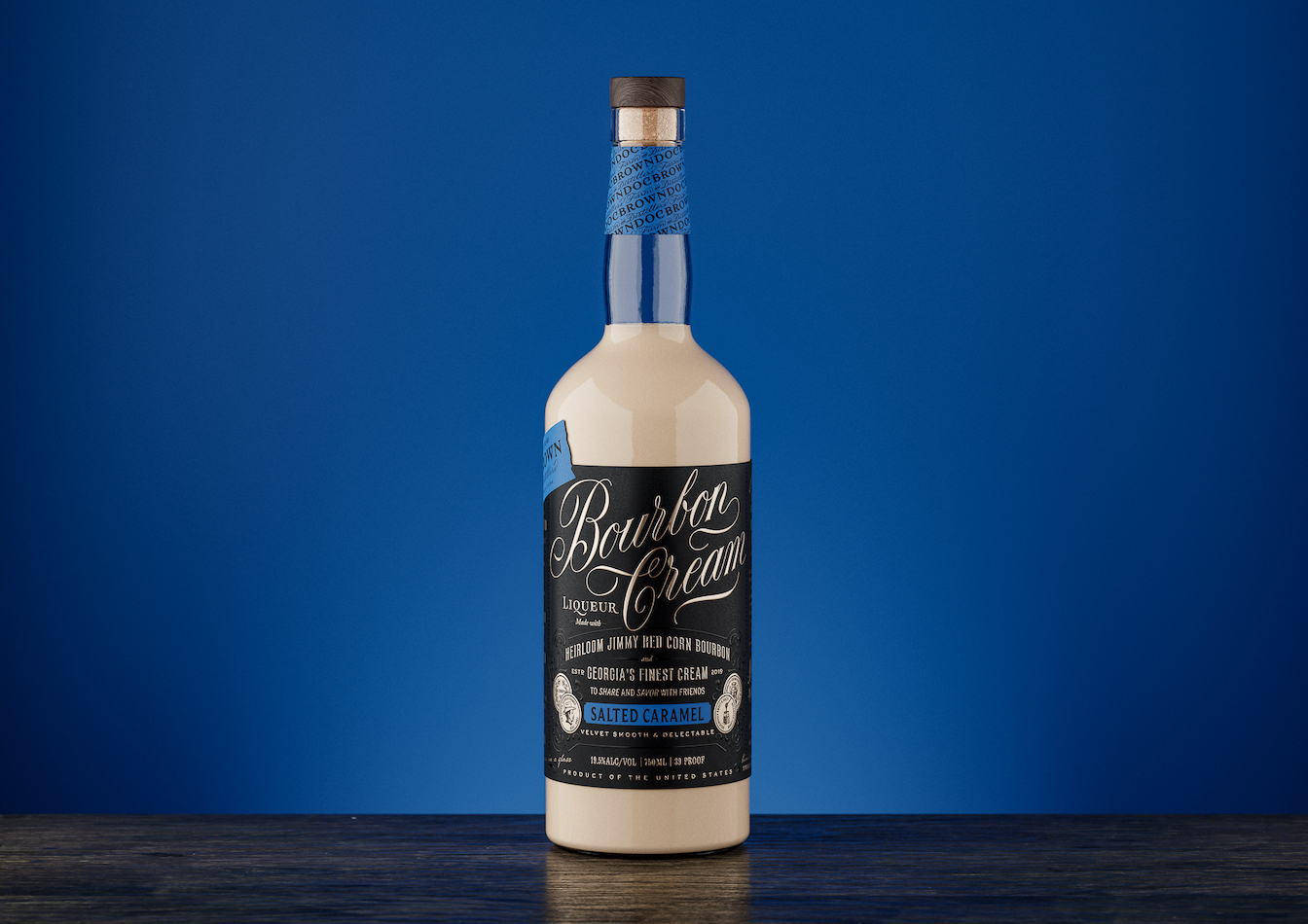 Doc Brown Farm and Distillers Salted Caramel Bourbon Cream bottle