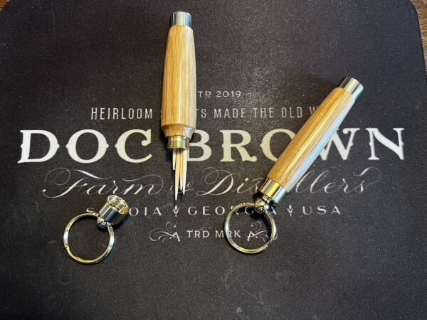 Toothpick Bourbon Barrel Holder/Keychain